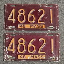 Vintage 1948 massachusetts for sale  West Springfield