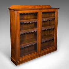 Antique glazed bookcase for sale  EXETER