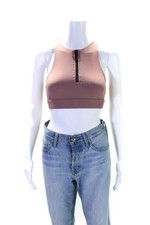 Usado, Sutiã esportivo feminino Koral malha com nervuras gola V com zíper rosa malva tamanho XS comprar usado Usado, Sutiã esportivo feminino Koral malha com nervuras gola V com zíper rosa malva tamanho XS comprar usado  Enviando para Brazil