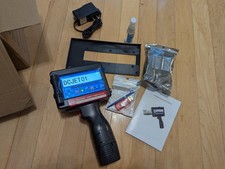 Impressora a jato de tinta portátil - data da arma, logotipo, código de barras. Tinta de secagem rápida, tela sensível ao toque comprar usado  Enviando para Brazil