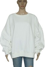 Usado, Blusa Free People moletom pulôver branca oversized gola redonda com nervuras G comprar usado  Enviando para Brazil