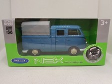 VOLKSWAGEN T1 DOUBLE CABIN PICK UP COMBI BLEU WELLY NEX 1/34 1/39 comprar usado  Enviando para Brazil