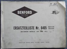 Benford ersatzteilliste 6405 gebraucht kaufen  Recke
