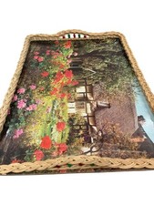 Wicker serving tray for sale  EXETER