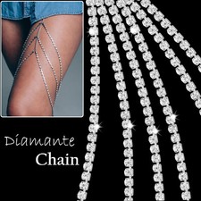 10metres silver rhinestone for sale  WALTHAM CROSS