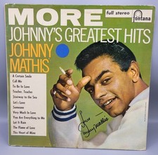 AUTÓGRAFO JOHNNY MATHIS assinado GREATEST HITS LP 1959 A Certain Smile  comprar usado  Enviando para Brazil