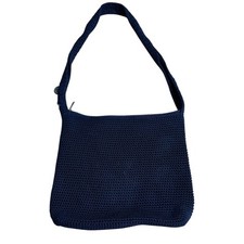 The Sak Bolsa de Ombro de Crochê Azul Marinho Fecho com Zíper Boho Casual Festival de Viagem comprar usado  Enviando para Brazil