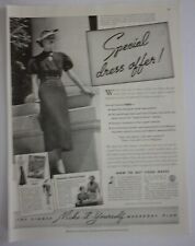 Anúncio de plano de guarda-roupa 1936 Singer Make-It-Yourself comprar usado  Enviando para Brazil