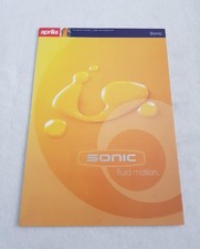 Folheto de vendas de motocicletas APRILIA SONIC 50cc 1997 #3A comprar usado  Enviando para Brazil