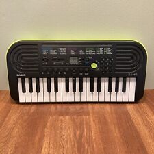 Mini teclado CASIO SA-46 preto e verde 32 teclas 100 tons 50 padrões funciona!, usado comprar usado  Enviando para Brazil