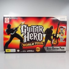 Nintendo Wii Guitar Hero World Tour in a box sem fio + alça AUS PAL, usado comprar usado Nintendo Wii Guitar Hero World Tour in a box sem fio + alça AUS PAL, usado comprar usado  Enviando para Brazil