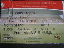 2003 ticket rushden for sale  BIRMINGHAM