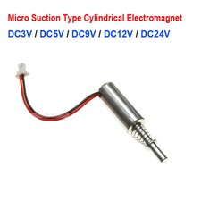DC 3V 6V 9V 12V 24V 8mm Cylindrical Suction Solenoid Electromagnet Stroke 5mm, usado comprar usado  Enviando para Brazil