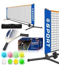 Mini conjunto de equipamentos de rede de pickleball portátil 10 pés rede de tênis para quintal de garagem comprar usado  Enviando para Brazil