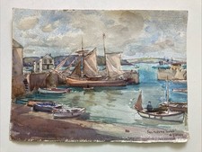 Vintage watercolour painting for sale  LONDON