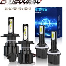 9003 H4 farol de LED feixe alto baixo 880 farol de neblina pacote combo 6000K lâmpadas brancas comprar usado  Enviando para Brazil