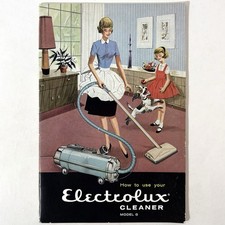 1960 Aspirador de Pó Electrolux Manual Modelo G Vintage MCM Folheto de Instruções comprar usado  Enviando para Brazil