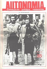 Autonomia. No 35.  settimanale politico comunista (Autonomy. Communist  paper) comprar usado  Enviando para Brazil
