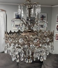 Waterfall crystal chandelier for sale  Bokchito