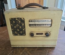 Rádio tubo AM portátil antigo Majestic modelo 421 operado por bateria, usado comprar usado  Enviando para Brazil