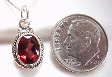 Garnet faceted 925 for sale  Hales Corners