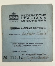 Tessera sport federazione usato  Magenta
