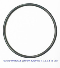 Anel de junta de panela de pressão de borracha preta Hawkins Contura 3,5, 5 e 6,5 litros, usado comprar usado  Enviando para Brazil