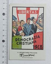 81400 386/tt Tessera politica 1948 - Socio Democrazia Cristiana comprar usado  Enviando para Brazil