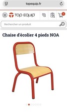 Chaises écoliers rouge d'occasion  Vanves