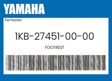 Yamaha genuine footrest for sale  Christiansburg