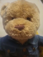 Oso de peluche GUND con chaleco de mezclilla 22" de alto #45645 segunda mano  Embacar hacia Mexico