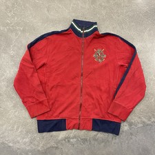 Jaqueta Polo RALPH LAUREN Crest Pony Track Vermelha Masculina G Rara Vintage comprar usado  Enviando para Brazil
