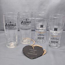 Pint glasses aspall for sale  PULBOROUGH