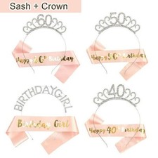 Birthday silver rhinestone for sale  MANCHESTER