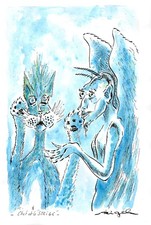 Chat halloween aquarelle d'occasion Chat halloween aquarelle d'occasion  Gagny