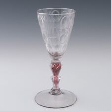 Bohemian engraved glass for sale  TUNBRIDGE WELLS