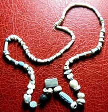 Antigüedad Terracota Cilindro & Colorida Piedras Cuentas Raro Collar A Identify comprar usado  Enviando para Brazil