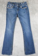 Jeans feminino Miss Me 28 assinatura boot cut azul denim designer casual comprar usado  Enviando para Brazil