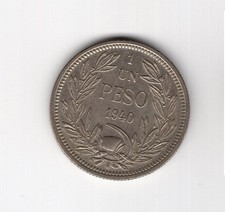 Chile 1940 1 peso Niquel alta qualidade comprar usado Chile 1940 1 peso Niquel alta qualidade comprar usado  Enviando para Brazil