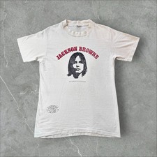 Camiseta anti-nuclear 1978 estampa original Jackson Browne esbranquiçada média, usado comprar usado  Enviando para Brazil