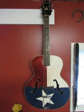 Texas flag archtop for sale  Merritt