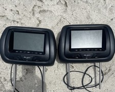 Encosto de cabeça de carro DVD player monitor de 7" assento traseiro monitor de TV fones de ouvido Almani não testado comprar usado  Enviando para Brazil