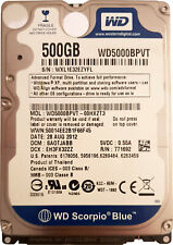 Disco rígido interno WD 500 GB 5400 RPM 2,5" WD5000BPVT SATA azul, usado comprar usado  Enviando para Brazil