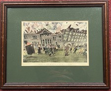 Framed coloured print for sale  ORMSKIRK