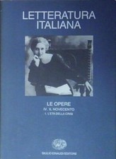 Letteratura italiana. opere. usato  Italia