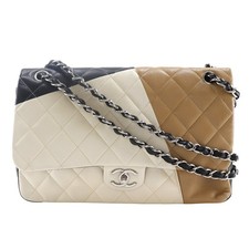 Bolsa de ombro CHANEL Deca Matelasse 30 ombro corrente aba dupla preta/branca... comprar usado  Enviando para Brazil