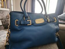 Bolsa Michael Kors Hamilton couro genuíno na cor azul, usado comprar usado  Enviando para Brazil