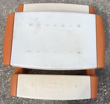 Vintage Little Tikes Criança Tamanho Completo Laranja Bancos de Mesa Assentos Anexados Excelente Estado Usado comprar usado  Enviando para Brazil
