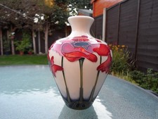 Moorcroft pottery. red for sale  HITCHIN