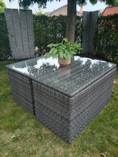 Rattan loungegruppe grau gebraucht kaufen  Brande-Hornerkirchen
